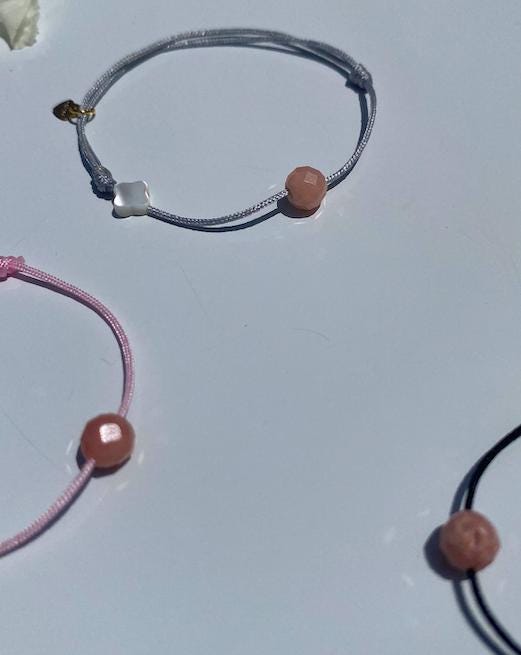 Bracelet Balance — Opale rose
