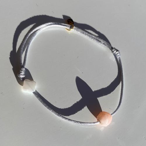 Bracelet Balance — Opale rose