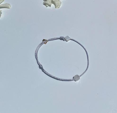 Bracelet Taureau — Quartz rose