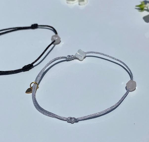 Bracelet Taureau — Quartz rose