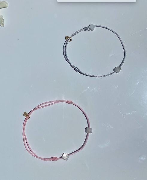 Bracelet Taureau — Quartz rose